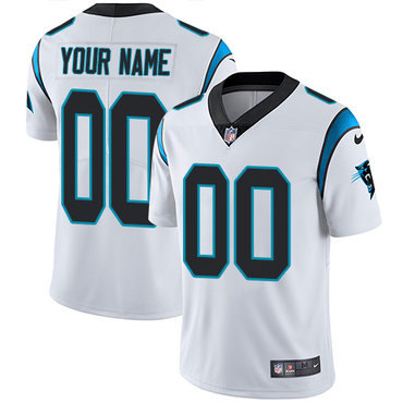 Men's Nike Carolina Panthers White Customized Vapor Untouchable Player Limited Jersey