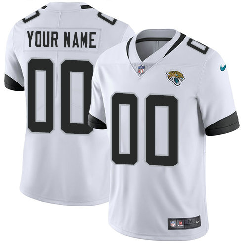 Men's Custom Nike Jacksonville Jaguars White New 2018 Vapor Untouchable Limited Jersey