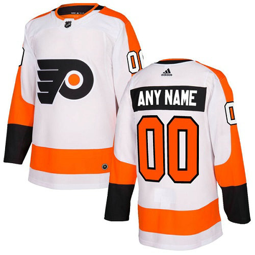 Women's Adidas Philadelphia Flyers Customized Authentic White Away NHL Jersey