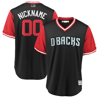 Men's Arizona Diamondbacks Majestic Black 2018 Players' Weekend Cool Base Custom Jersey