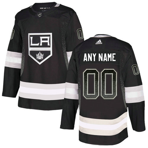 Los Angeles Kings Black Men's Customized Team Logos Fashion Adidas Jersey