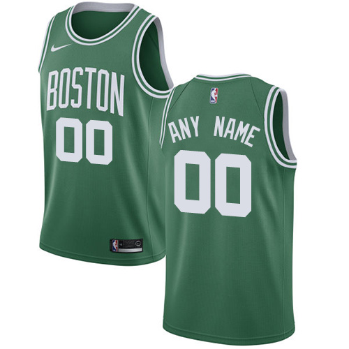 Women's Customized Boston Celtics Swingman Green Nike NBA Icon Edition Jersey