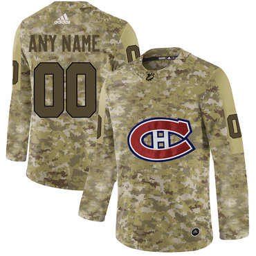 Montreal Canadiens Camo Men's Customized Adidas Jersey