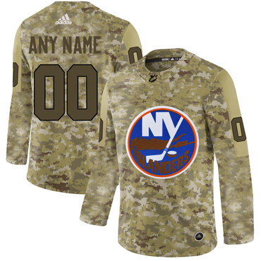 New York Islanders Camo Men's Customized Adidas Jersey