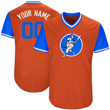 Astros Orange Men's Customized New Design Jersey