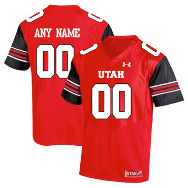 Utah Utes Red Men's Customized College Football Jersey