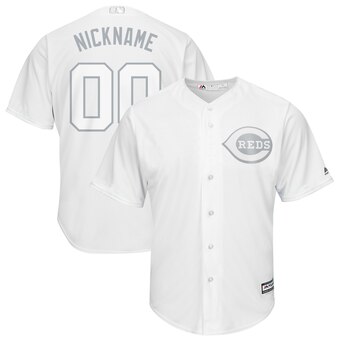 Cincinnati Reds Majestic 2019 Players' Weekend Cool Base Roster Custom White Jersey