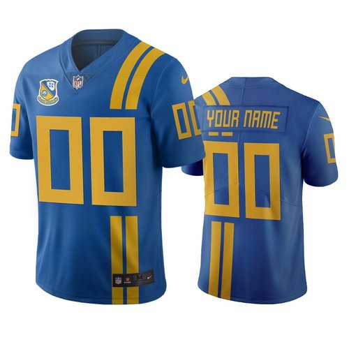 Jacksonville Jaguars Custom Royal Vapor Limited City Edition NFL Jersey