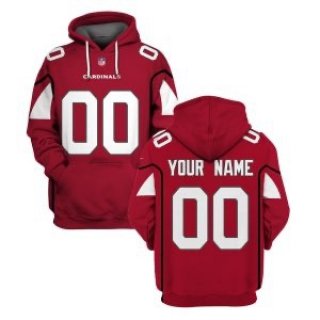 Men's Arizona Cardinals Active Player Red Custom 2021 Pullover Hoodie