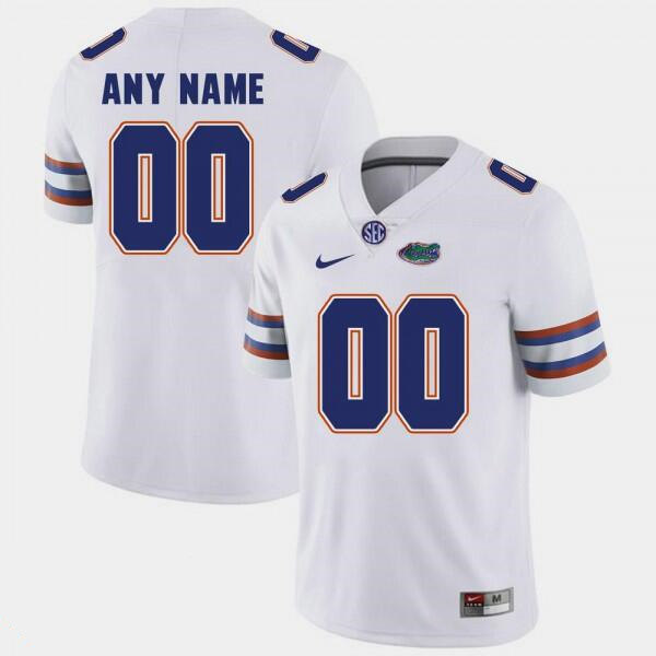 Men's Florida Gators Custom White Jersey