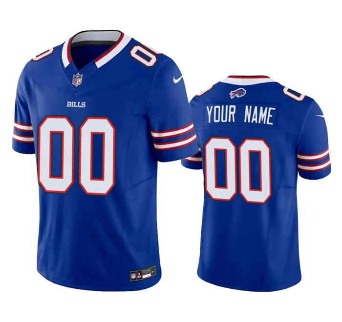 Men's Buffalo Bills Active Player Custom Blue 2023 F.U.S.E. Vapor Untouchable Limited Stitched Jersey