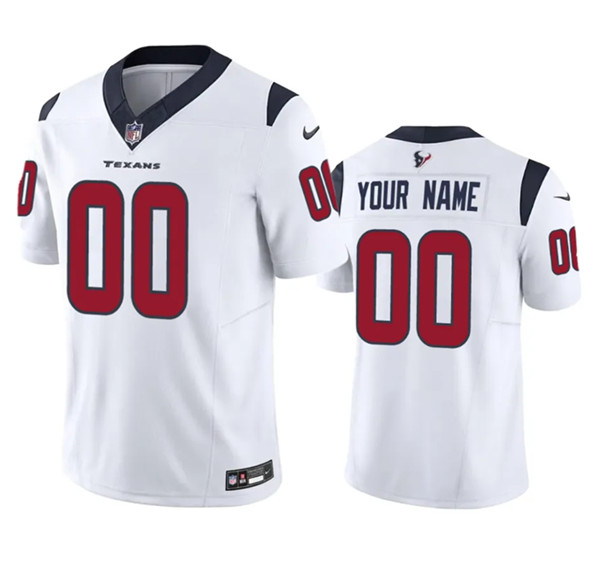 Men's Houston Texans ACTIVE PLAYER Custom White 2023 F.U.S.E Vapor Untouchable Limited Stitched Jersey