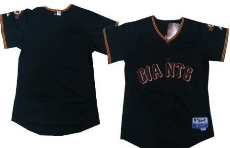 Men's San Francisco Giants Customized Black Jersey