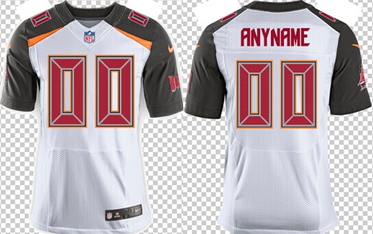 Men's Nike Tampa Bay Buccaneers Customized 2014 White Elite Jersey