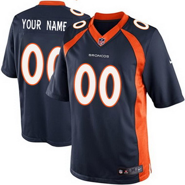 Kids' Nike Denver Broncos Customized 2013 Blue Limited Jersey