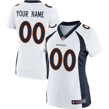 Women's Nike Denver Broncos Customized 2013 White Limited Jersey