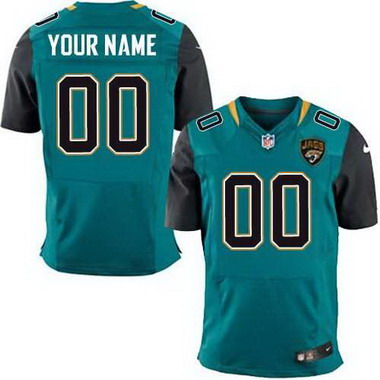 Men's Nike Jacksonville Jaguars Customized 2013 Green Elite Jersey