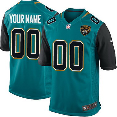 Kids' Nike Jacksonville Jaguars Customized 2013 Green Game Jersey