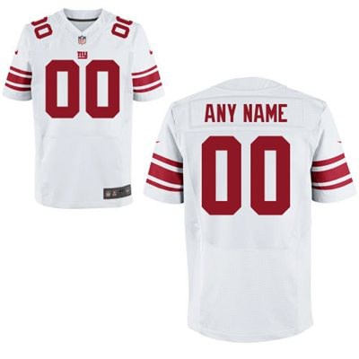 Men's New York Giants Nike White Customized 2014 Elite Jersey