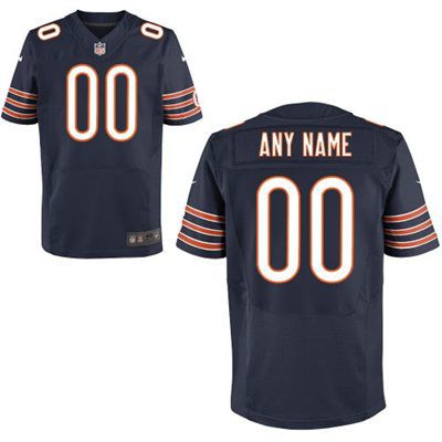 Men's Chicago Bears Nike Navy Blue Customized 2014 Elite Jersey