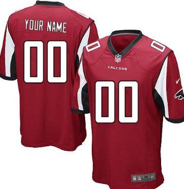 Youth Nike Atlanta Falcons Customized Red Game Jersey