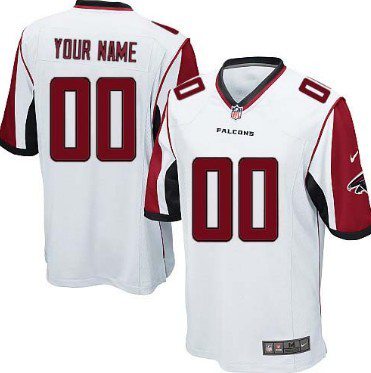 Youth Nike Atlanta Falcons Customized White Game Jersey