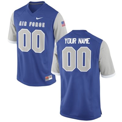 Mens Air Force Falcons Custom Replica Football Jersey - 2015 Royal Blue