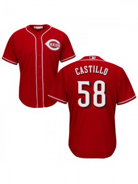 Kid's Cincinnati Reds #58 Authentic Red Alternate Cool Base Jersey