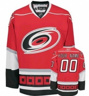 Carolina Hurricanes Mens Customized Red Jersey