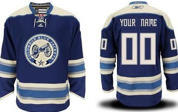 Columbus Blue Jackets Mens Customized Blue Third Jersey