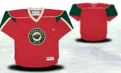 Minnesota Wild Youths Customized Red Jersey