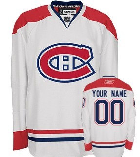 Montreal Canadiens Mens Customized White Jersey