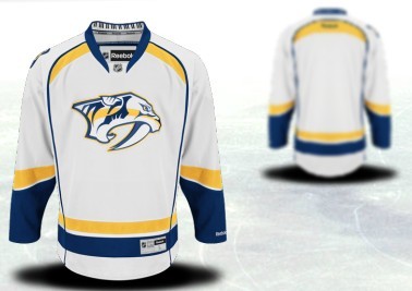 Nashville Predators Mens Customized 2012 White Jersey