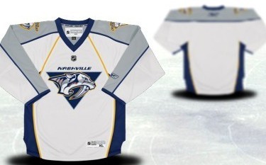 Nashville Predators Youths Customized White Jersey