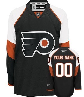 Philadelphia Flyers Mens Customized Black Jersey