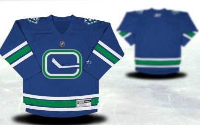 Vancouver Canucks Youths Customized Blue Third Jersey