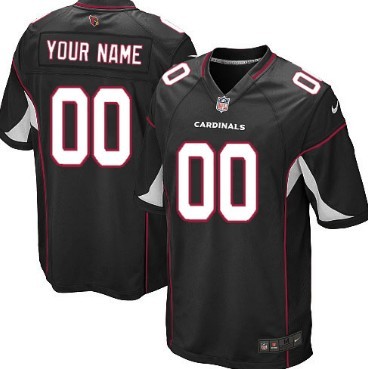 Kids' Nike Arizona Cardinals Customized Black Game Jersey