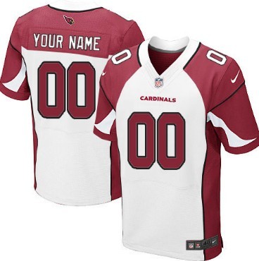 Men's Nike Arizona Cardinals Customized White Elite Jersey