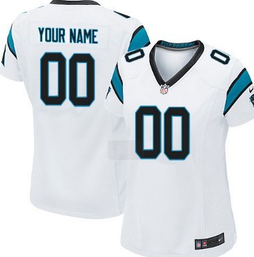 Women's Nike Carolina Panthers Customized White Limited Jersey