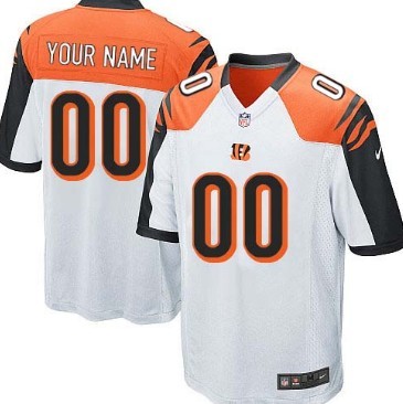 Men's Nike Cincinnati Bengals Customized White Game Jersey