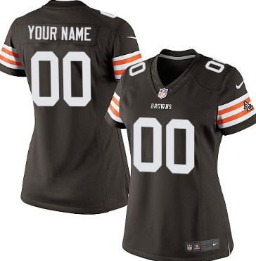 Women's Nike Cleveland Browns Customized Brown Limited Jersey