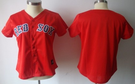 Women's Boston Red Sox Customized Red Jersey