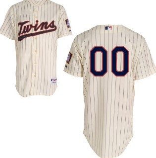 Kids' Minnesota Twins Customized Cream Jersey