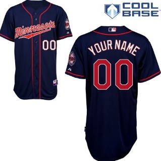 Kids' Minnesota Twins Customized Navy Blue With Minnesota Jersey