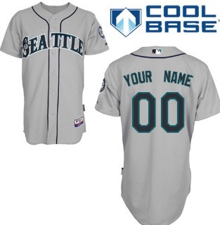 Kids' Seattle Mariners Customized Gray Jersey