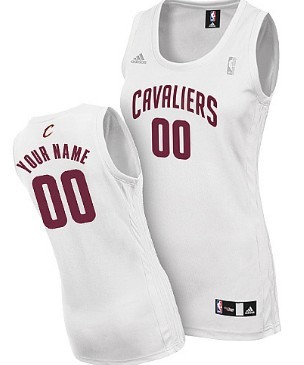 Womens Cleveland Cavaliers Customized White Jersey