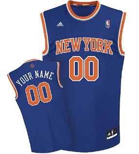 Kids New York Knicks Customized Blue Jersey