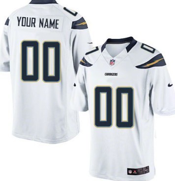 Men's Nike San Diego Chargers Customized White Limited Jersey