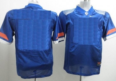 Men's Florida Gators Customized Blue Pro Combat Jersey