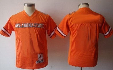 Kids' Oklahoma State Cowboys Customized Orange Throwback Jersey